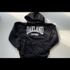 Hooded Sweatshirt with Letter Graphic